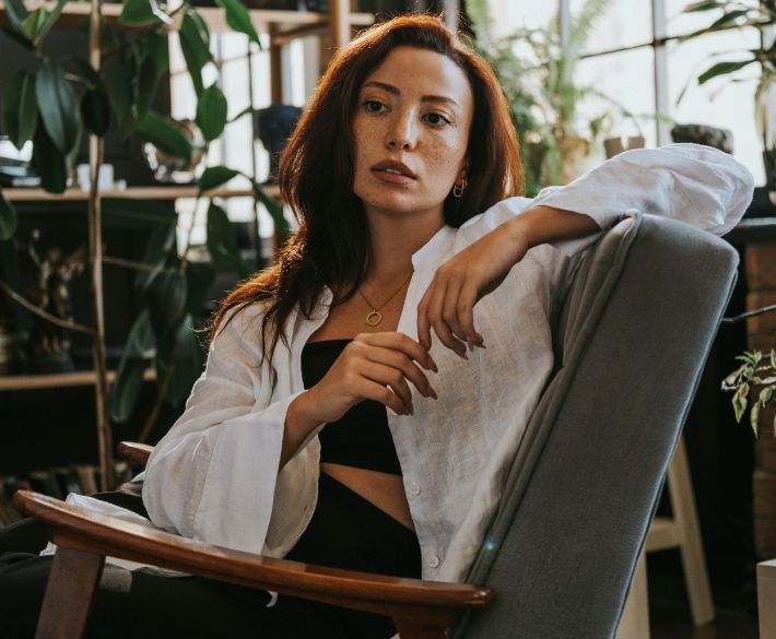 Gofrendly team member in a relaxed workspace – Join the team behind the social app for women to make friends and connect.